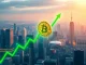 A chart illustrating Bitcoin price surging past $114,000, reflecting strong momentum in the crypto market.