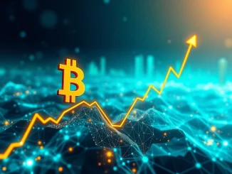 A digital chart showing Bitcoin price surging past $116,000, symbolizing a significant BTC rally in the cryptocurrency market.