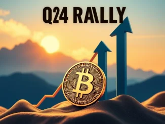 A chart showing an upward trend for Bitcoin price, symbolizing the anticipated Bitcoin rally and market optimism.