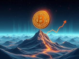 Chart showing Bitcoin (BTC) price indicators signaling a potential market rebound and upward movement.