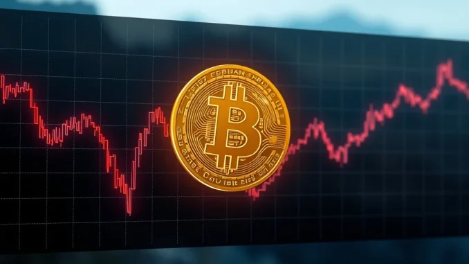 Chart depicting persistent Bitcoin selling pressure, highlighting Glassnode's analysis of market trends.