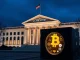US Treasury exploring the potential inclusion of Bitcoin and digital assets in national strategic reserves, symbolizing a shift in financial policy.