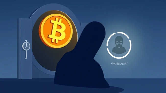 Visualizing a significant Bitcoin transfer from a Coinbase Institutional wallet to an unknown recipient, highlighting the impact of large BTC whale movements.