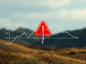 A digital chart visually representing Bitcoin on-chain volume surpassing CEX trading volume, indicating a crypto liquidity shortage.