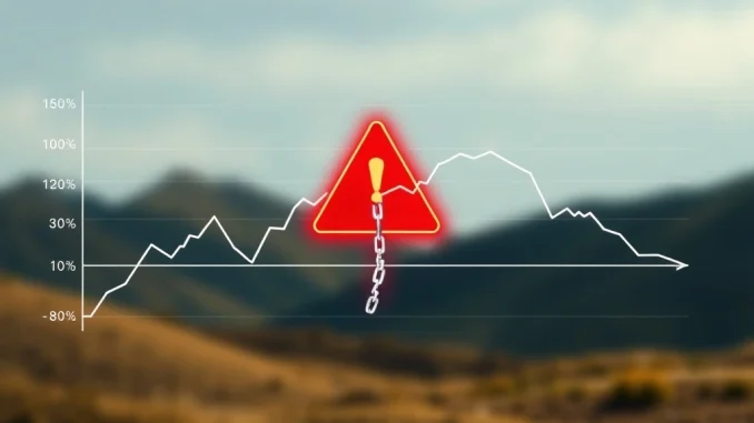 Bitcoin On-Chain Volume Soars Past CEX, Signaling Critical Liquidity Concerns A digital chart visually representing Bitcoin on-chain volume surpassing CEX trading volume, indicating a crypto liquidity shortage.