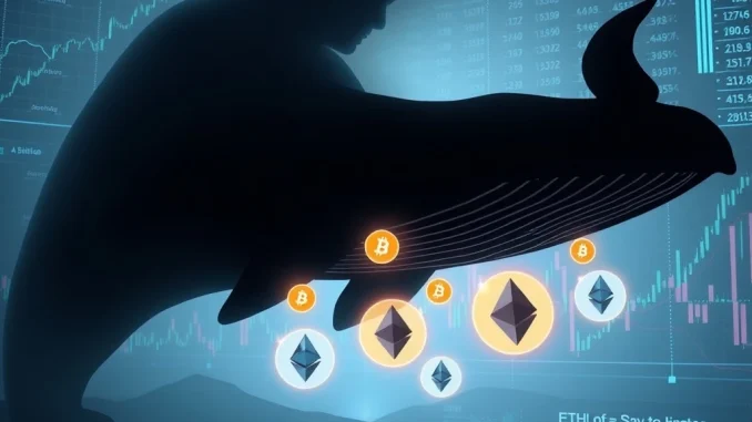 Bitcoin Whale Unleashes $46.5M BTC to ETH Swap, Sparking Market Buzz A Bitcoin whale conducting a massive $46.5 million BTC to ETH swap, illustrating significant crypto market movement.