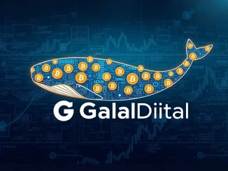 Visualizing a significant BTC transfer from an unknown crypto whale to Galaxy Digital, highlighting the flow of digital assets.