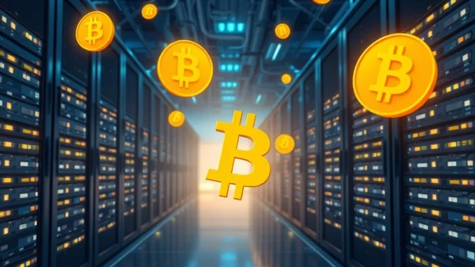 Bitdeer Achieves Remarkable 375 BTC Mined in August, Bolstering Holdings Visualizing Bitdeer's successful Bitcoin mining operations, reflecting their 375 BTC August output and growing digital asset portfolio.