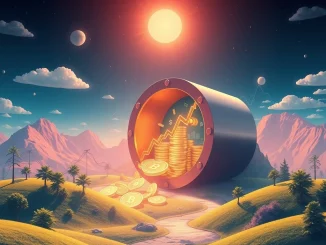 BitGo revenue growth represented by upward trending charts and digital assets, symbolizing strong institutional crypto adoption.