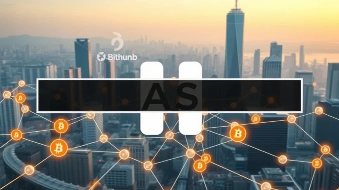 Bithumb exchange platform displaying a notification about Berachain (BERA) deposit/withdrawal suspension for a mainnet upgrade.