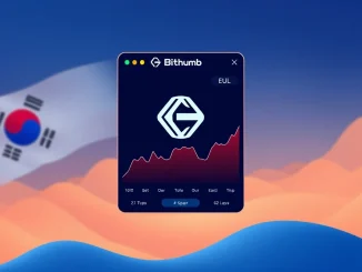 Visualizing Bithumb's platform with Euler (EUL) crypto symbols, representing the new Bithumb Euler listing for traders.