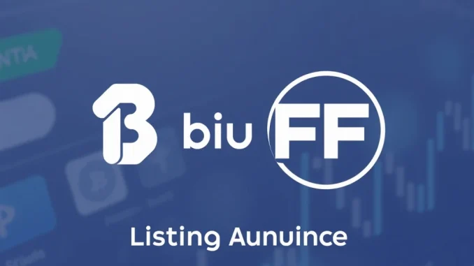Bithumb's official announcement of the Falcon Finance (FF crypto) listing on its Won market, highlighting a significant crypto listing event.
