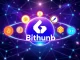 Bithumb's logo surrounded by cryptocurrency symbols, representing the exciting addition of new USDT and BTC trading pairs on the crypto exchange.