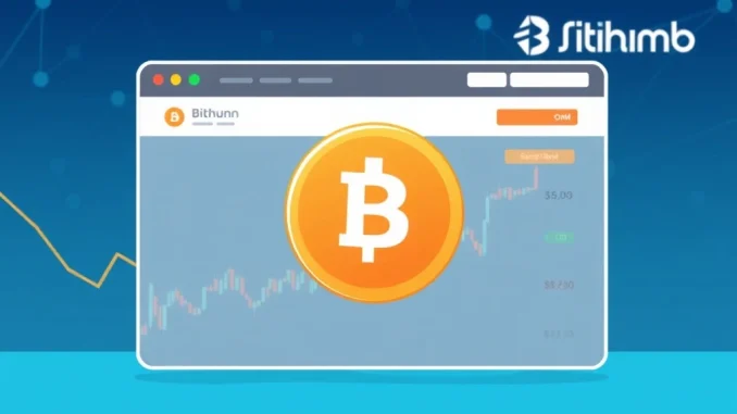 Bithumb's announcement of **OM deposits and withdrawals suspension** for a critical Mantra network upgrade, emphasizing temporary service halt.