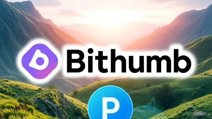 Bithumb exchange platform displaying the Pump.fun (PUMP) listing, signaling new South Korean crypto trading opportunities.