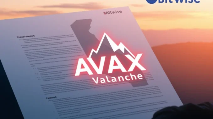 Bitwise's strategic move to register an AVAX ETF entity in Delaware, signaling potential new investment avenues for Avalanche.