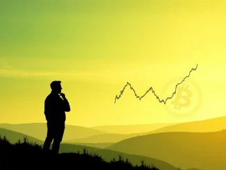 A chart showing the Bitcoin bull run potentially ending, indicating increased investor caution in the crypto market.