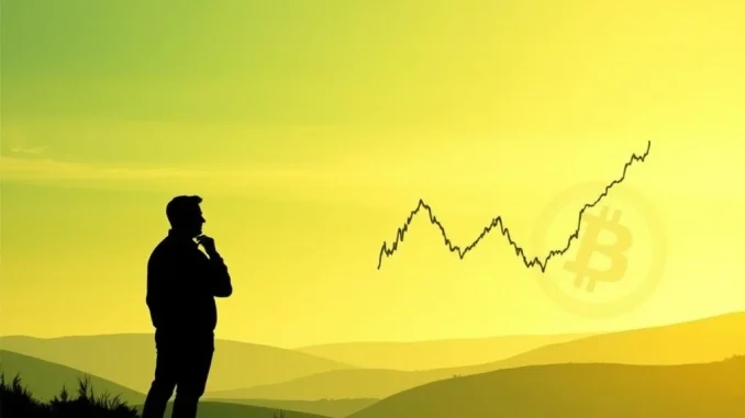 A chart showing the Bitcoin bull run potentially ending, indicating increased investor caution in the crypto market.