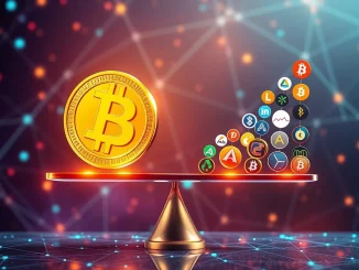 Chart showing BTC dominance declining, indicating a potential altcoin season and a significant shift in the crypto market.