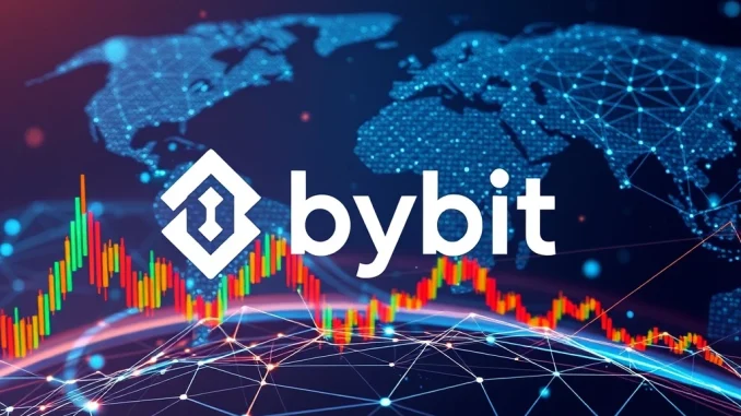 A digital art rendering symbolizing the Bybit ART listing, showing the Bybit logo alongside a stylized ART token, representing new opportunities in crypto spot trading.