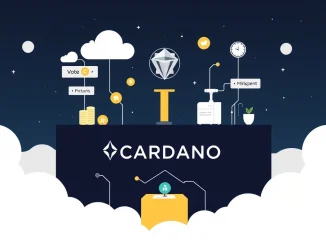 Cardano DAO members voting on a proposal to boost DeFi liquidity with a $41M fund, symbolizing growth.