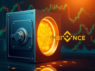 Visualizing a **Ceffu** institutional **BTC transfer** to **Binance**, representing a significant **cryptocurrency custody** movement.