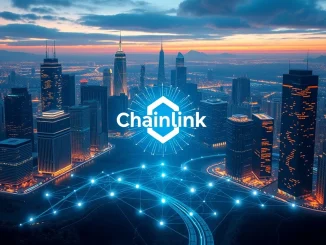 Chainlink acting as a pivotal bridge between traditional financial systems and blockchain for real-world asset tokenization.
