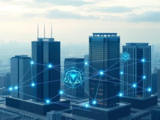 Chainlink's blockchain technology securely connects 24 financial institutions, streamlining corporate actions with AI integration.