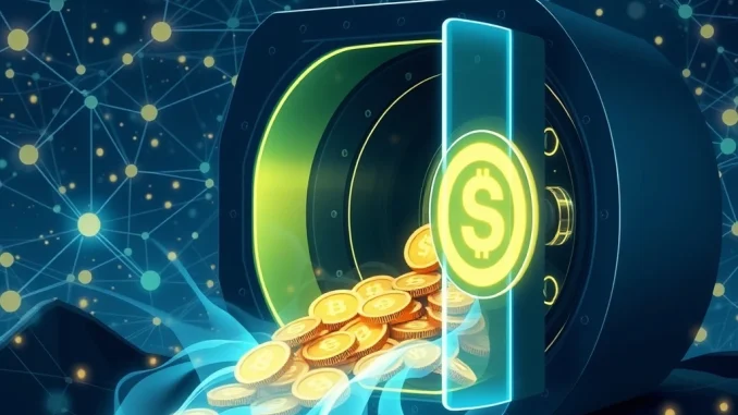 Visualizing Chainlink's significant LINK reserves increase, highlighting the project's growing financial strength and confidence.