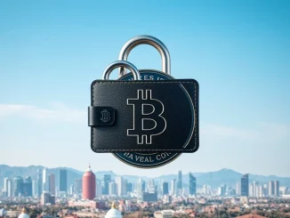 An illustration depicting Cheongju City's pioneering move to directly sell seized crypto assets from tax delinquents in South Korea.