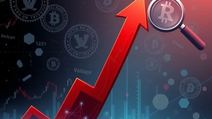 A chart showing a significant CHESS crypto price drop, symbolizing market volatility and regulatory concerns.