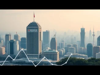 Visualizing the **China interest rates** decision by the PBOC, symbolizing economic stability and cautious policy-making in Beijing.