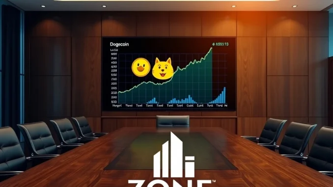 Visualizing Cleancore's significant Dogecoin holdings and ambitious crypto investment strategy impacting the market.