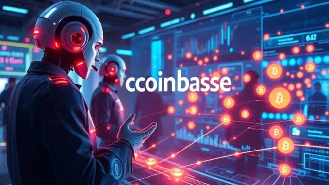 Visualizing Coinbase AI payments powering autonomous agents within the x402 Bazaar, showcasing a seamless integration of crypto and AI.