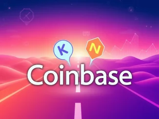 Illustrates the Coinbase listing of KTA and NOICE, symbolizing new opportunities on the exchange's official roadmap for cryptocurrency traders.