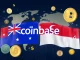 Coinbase stablecoins expansion into Australia and Singapore, represented by national flags and digital currency symbols.