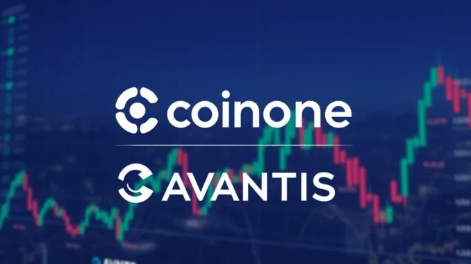 Visual representation of the **Coinone AVNT listing** announcement, symbolizing new trading opportunities on the Coinone exchange.