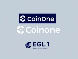 A visual representation of the Coinone exchange logo alongside the Eagles Landing (EGL1) crypto symbol, indicating the **Coinone EGL1 listing**.