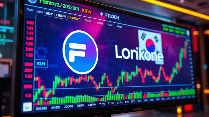 Coinone FLOCK Listing: A Strategic Move for KRW Crypto Traders Coinone exchange interface showing the FLOCK crypto trading pair against KRW, symbolizing the new listing and market expansion.