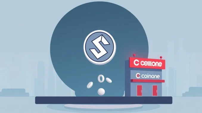 Coinone delisting Kryptonite SEILOR token, symbolizing its removal from the crypto exchange platform due to unresolved issues affecting SEILOR token holders.