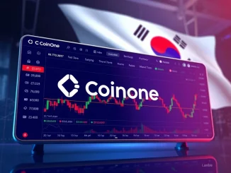 Coinone exchange interface showing Linea token, symbolizing a new crypto listing for KRW trading.