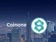 The Coinone logo alongside the StakeStone (STO) logo, symbolizing a significant Coinone listing event for STO.
