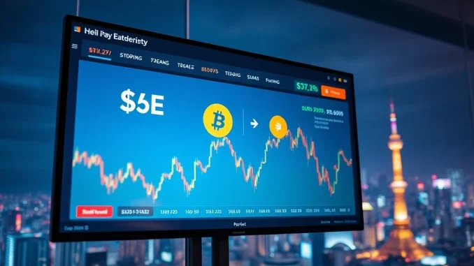 Screen displaying **Coinone USDE listing** with trading interface, symbolizing new opportunities for traders.