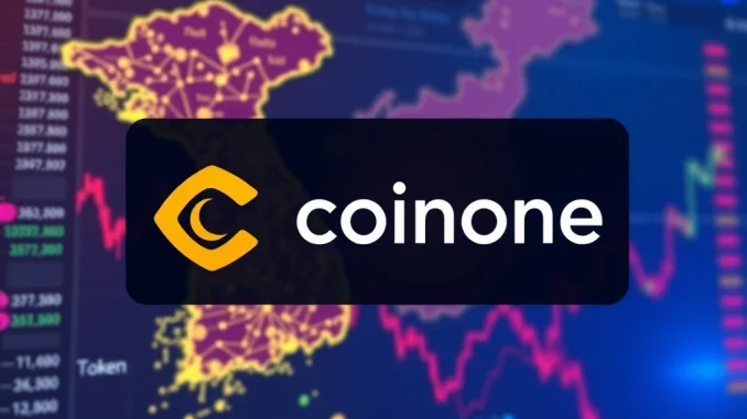 Coinone's platform prominently features the WLFI token, symbolizing its crucial new listing for South Korean investors.