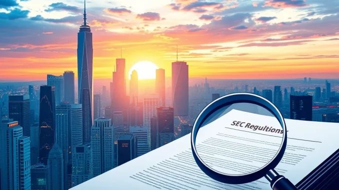 A visual representation of **Crypto ETFs** surging in the market after SEC approval, showing digital assets converging with traditional finance.