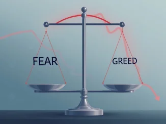 Crypto Fear & Greed Index scale showing extreme fear, reflecting current Bitcoin market sentiment and investor caution.