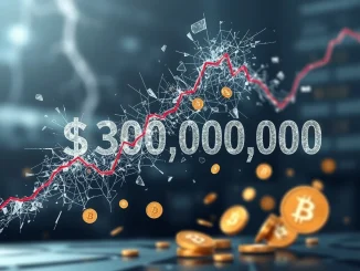 Chart showing sudden crypto liquidations in the futures market, indicating significant market volatility.