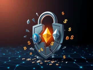 An alarming visual of crypto hacks leading to significant cryptocurrency losses, emphasizing the critical need for robust blockchain security measures.