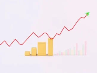 A chart showing cryptocurrency performance lagging behind gold and stocks, illustrating the current crypto lag.