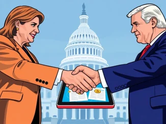 Senators from both parties collaborating on a **crypto market structure bill** to establish a clear regulatory framework in the US.